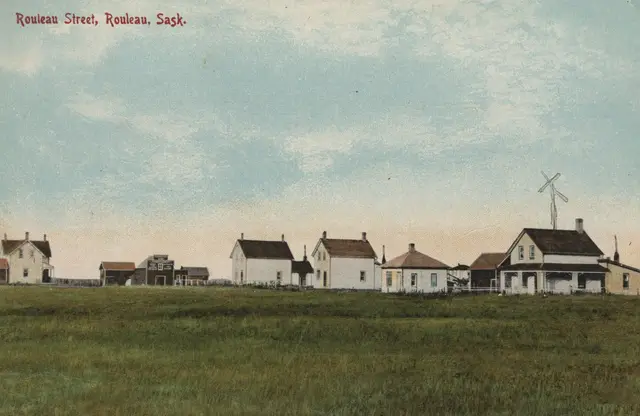 Rouleau Street seen across the prairie