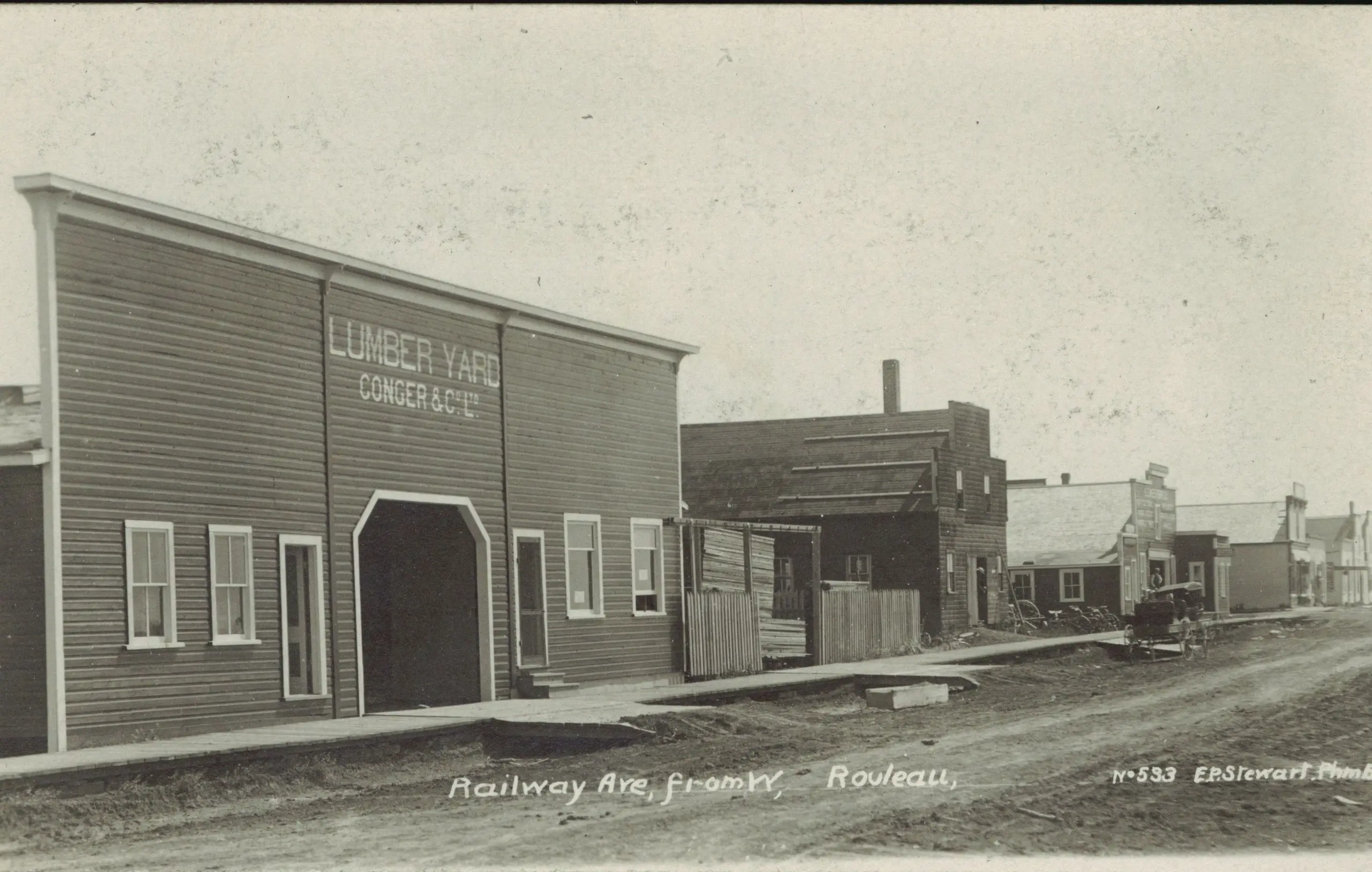 Railway Avenue looking from the west, Rouleau