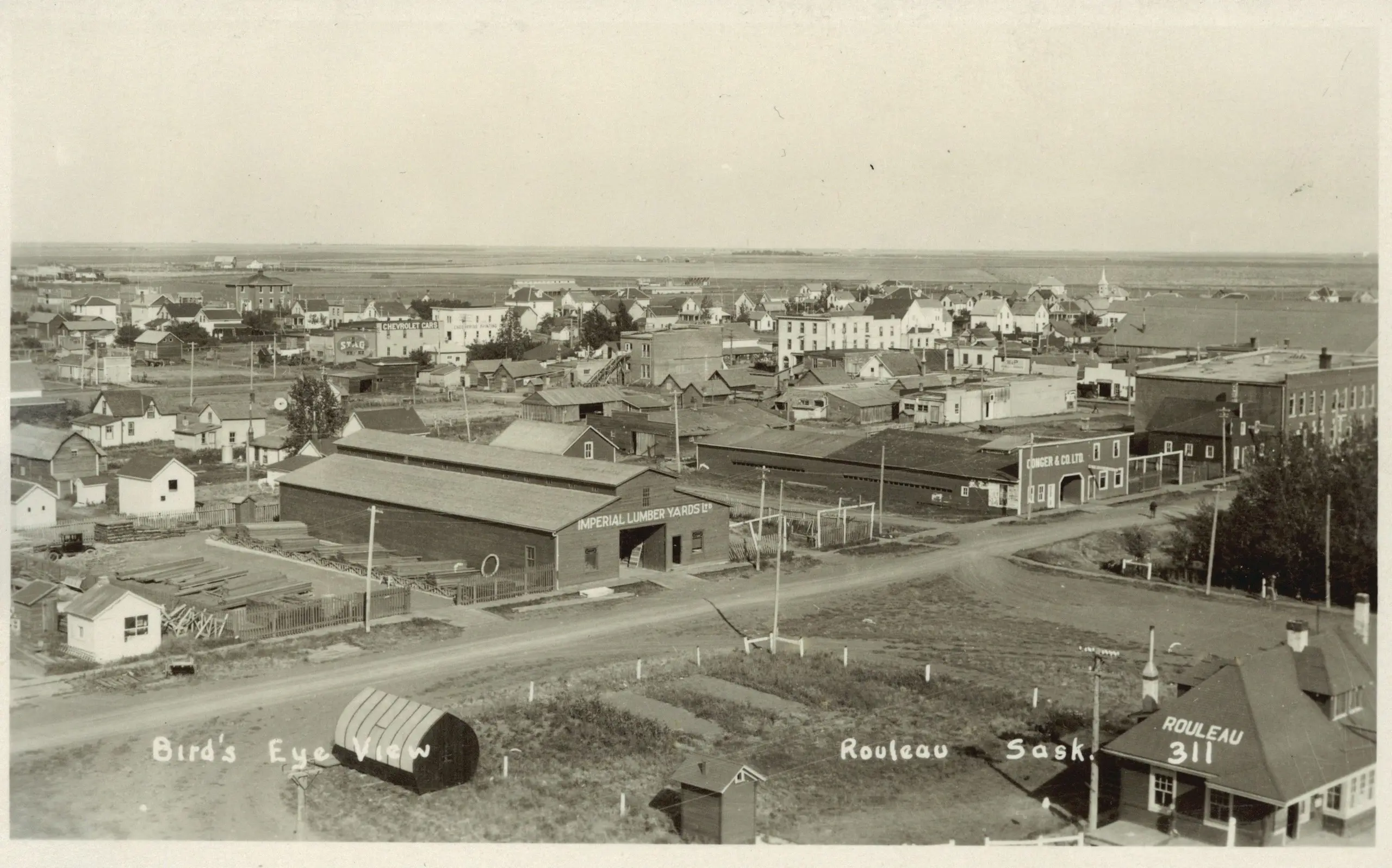 Bird's eye view of Rouleau